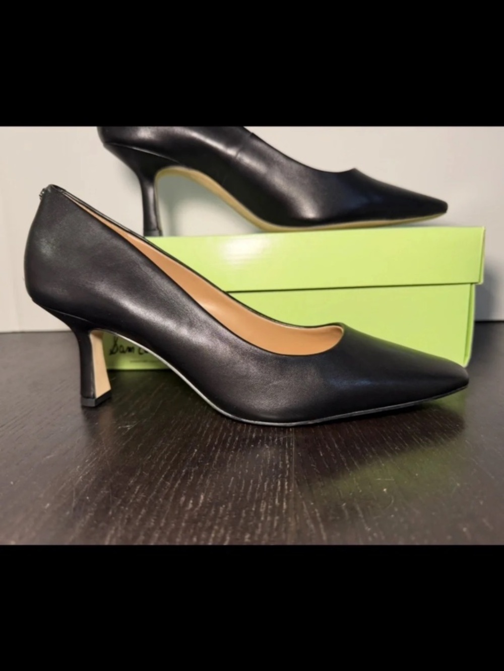 Sam Edelman Ria Kitten Heel Pumps Black Womans 8M